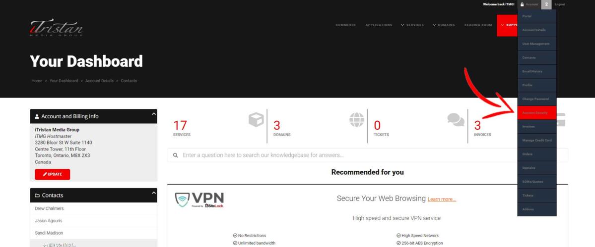 2FA - screen 0 - account